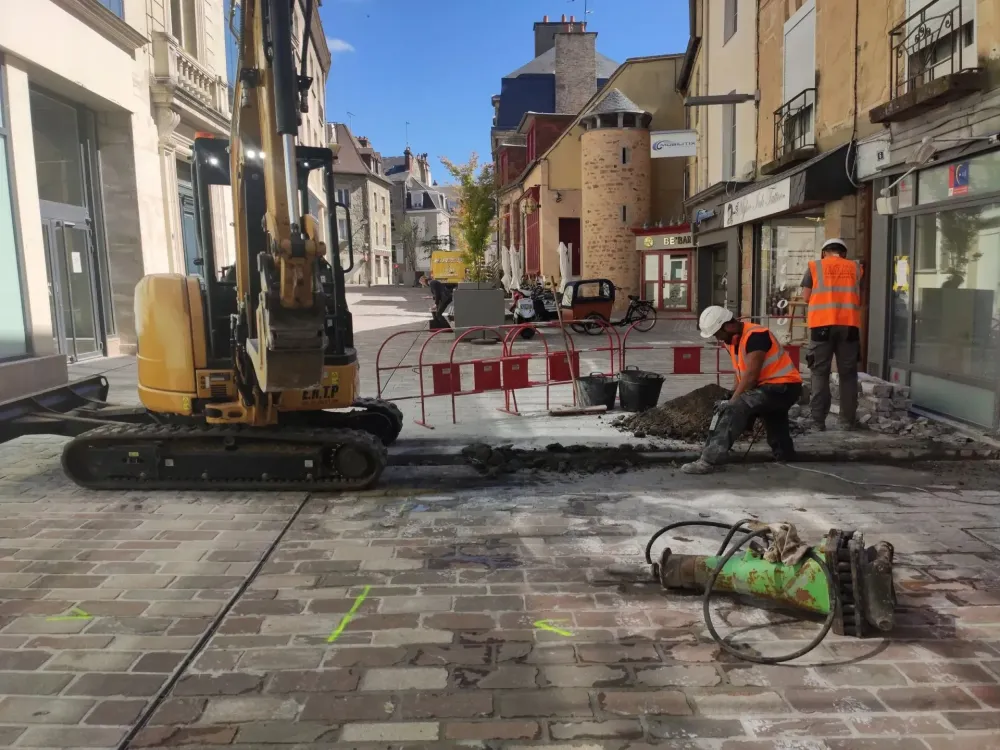 Réfection de cours à Alençon